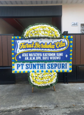 Papan Bunga Duka di 1 Ilir